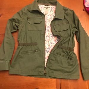 Army green jacket for girls